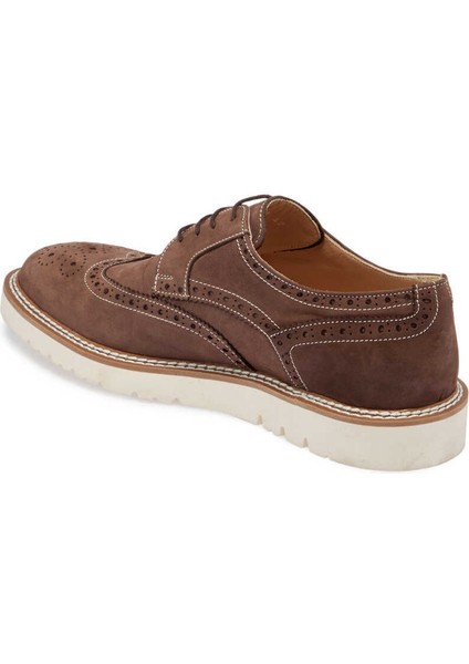 Kahve Hakiki Nubuk Deri Erkek Casual Ayakkabı - E24I1AY56761-A39