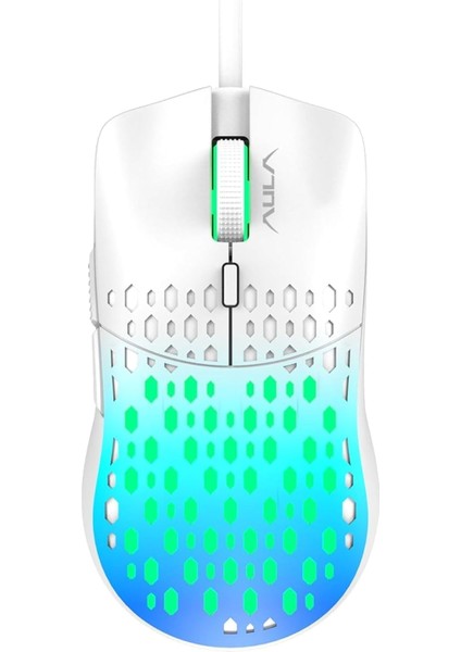 Aula S11 Pro 3600DPI Rgb Optik Gaming Mouse Mavi