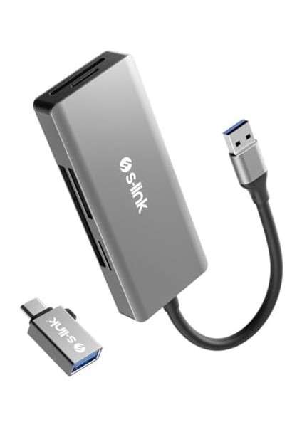 SL-CR51 Type C ve Usb3.0 To Cf/sd/m2 Ngff/micro Sd/ms 5 In 1 Metal Kart Okuyucu fiyatları