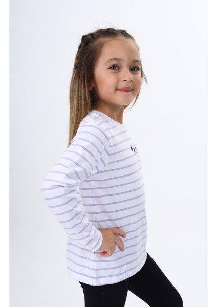 Kız Çocuk Çizgili Tişört fırsatları