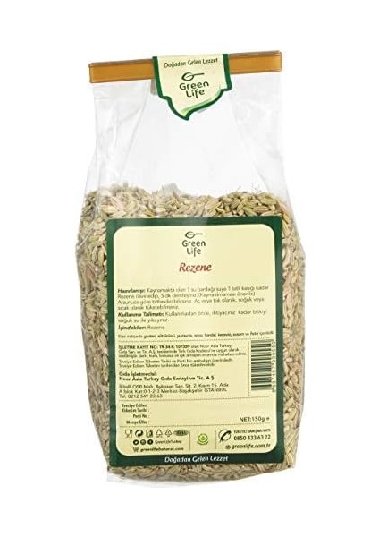 Green Lıfe Rezene Bitki Çayı Poşet 150 Gr. modelleri