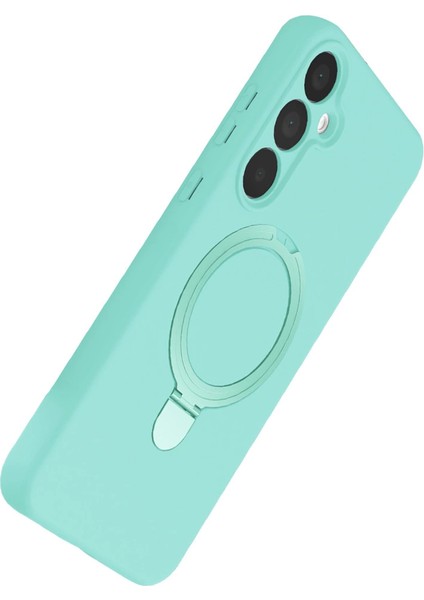 Samsung Galaxy A15 4g Regal Magsafe Standlı Kapak - Su Yeşili modelleri