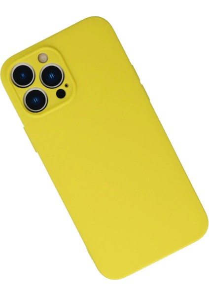 Iphone 13 Pro Kılıf Nano Içi Kadife Silikon - Sarı fiyatları