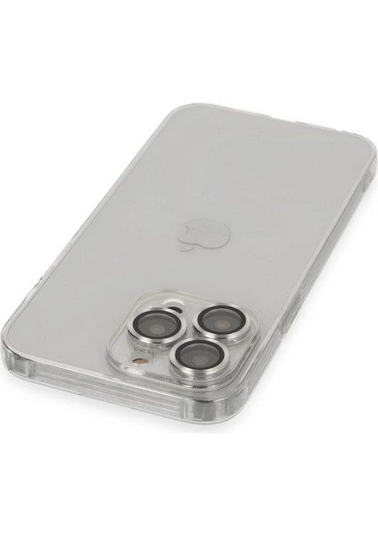 Iphone 14 Pro Kılıf Luko Lens Silikon - Gümüş modelleri