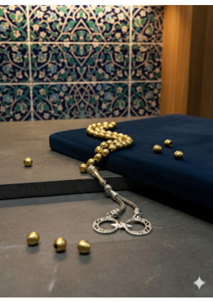 Pirinç Tespih Minimalist Tasarım ( Türk Bayrak Püsküllü ) fiyatları