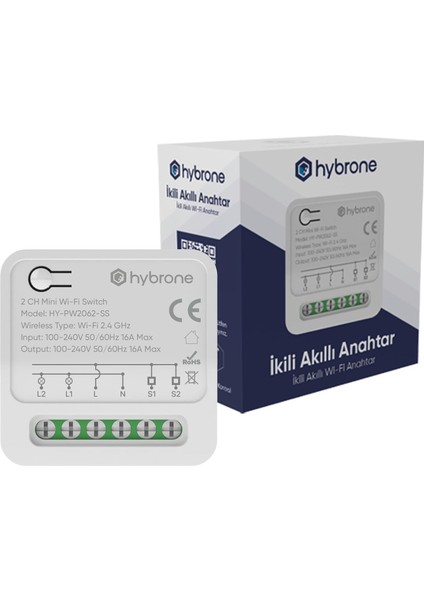 Wi-Fi Ikili Akıllı Mini Anahtar, Akıllı Röle, Için Kullanıma Uygun