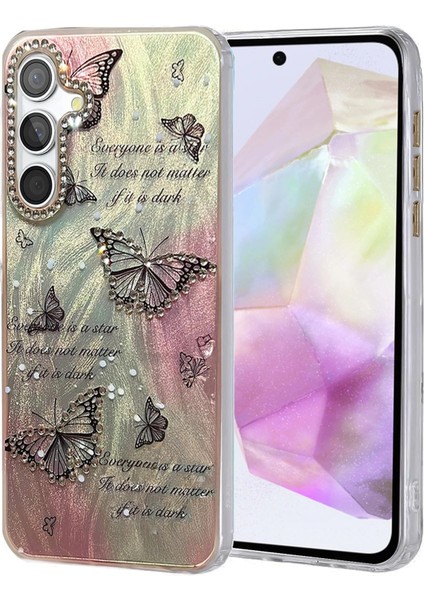 Samsung Galaxy A35 5g Kılıf Blade Aynalı Desenli Kapak - Desen 6