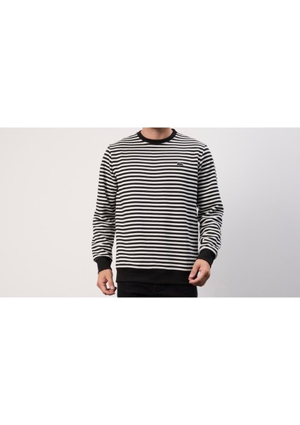 Bisiklet Yakauzun Kol Regular Fit Çizgili Siyah Arma fiyatları