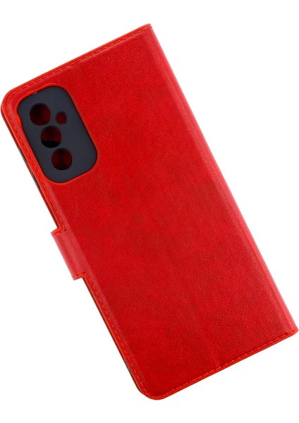 Samsung Galaxy M52 5g Kılıf Trend S Plus Kapaklı Kılıf - Kırmızı fiyatları