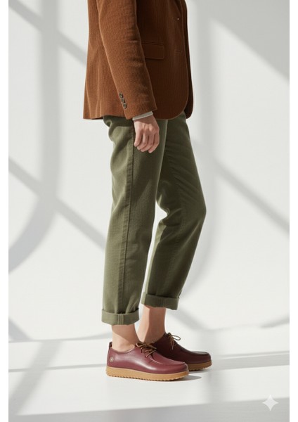 Kadın Hakiki Deri Ortopedik Lastik Bağcıklı Yumuşak Mevsinlik Günlük Ayakkabı BD25/MA2610 fiyatları