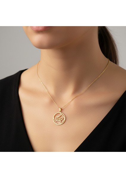 8 Ayar Altın Kolye Ucu D&p GM11015 1 gr