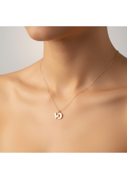 8 Ayar Altın Kolye Ucu D&w GM11100 1 gr