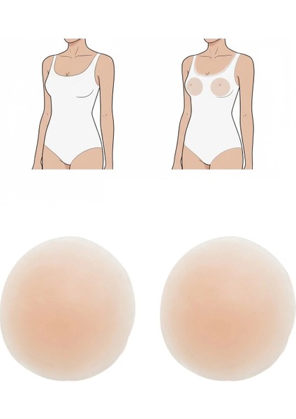 Göğüs Ucu Gizleyici Uzun Ömürlü Silikon 4 Adet