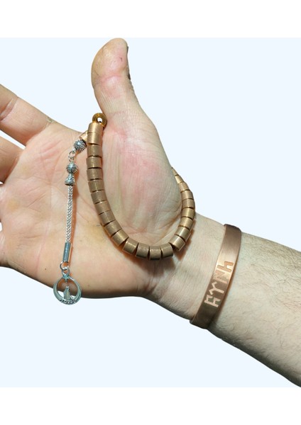 Ham Bakır Bileklik & Tesbih 𐱅𐰇𐰼𐰜 Işlemeli ( Türk ) modelleri