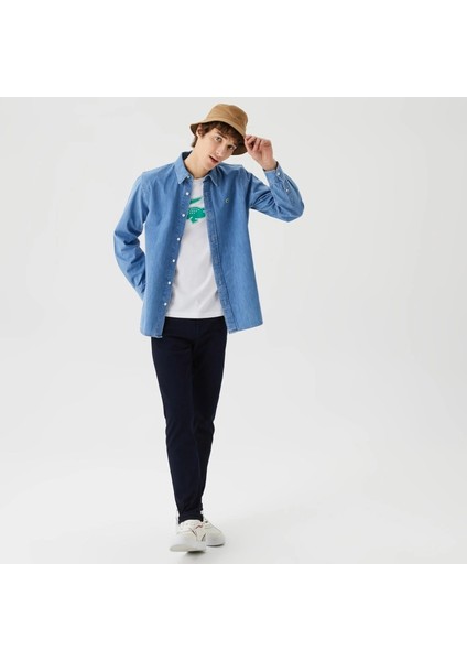 Erkek Slim Fit Jean Gömlek fırsatları