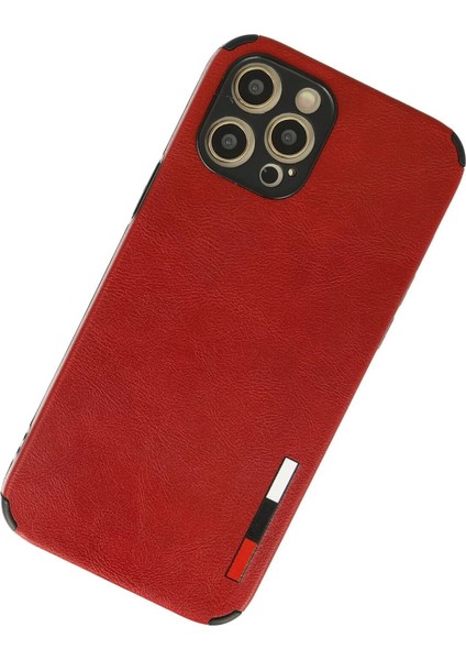 Iphone 12 Pro Max Kılıf Loop Deri Silikon - Kırmızı modelleri
