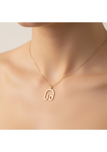 8 Ayar Altın Kolye Ucu D&u GM11082 0.5 gr