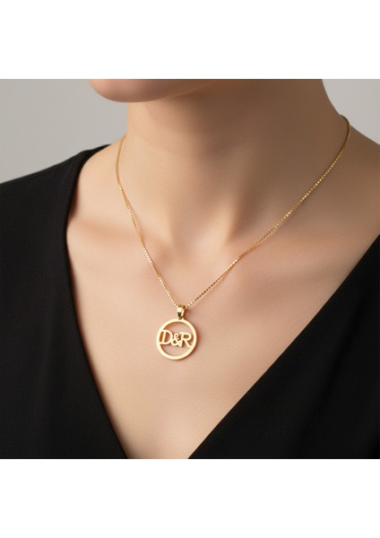 8 Ayar Altın Kolye Ucu D&r GM11040 0.5 gr