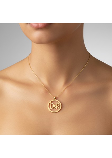 8 Ayar Altın Kolye Ucu D&r GM11043 0.5 gr