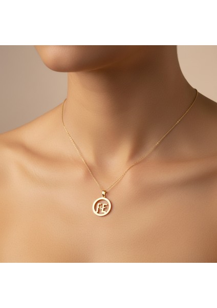 8 Ayar Altın Kolye Ucu E&f GM11154 0.5 gr