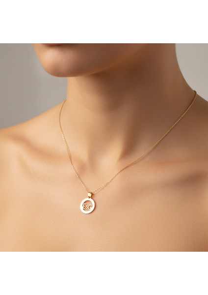 8 Ayar Altın Kolye Ucu E&g GM11161 0.5 gr