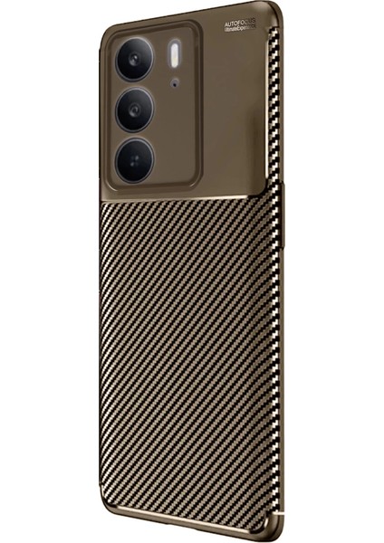 Realme C75 4g Auto Focus Karbon Kapak - Kahverengi fiyatları