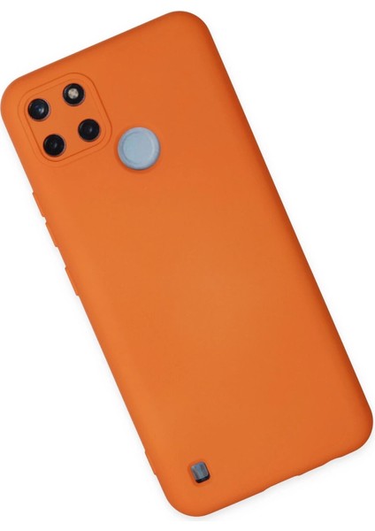 Realme C25Y Kılıf Nano Içi Kadife Silikon - Turuncu fiyatları