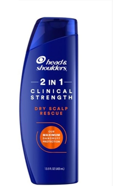 Head & Shoulders Clinical Strength Dry Scalp Rescue 2’si 1 Arada Şampuan + Saç Kremi 400 ml |%1 Selenium Sülfid Içerikli Kepek Karşıtı Bakım | Kuru Saç Derisini Nemlendirir modelleri