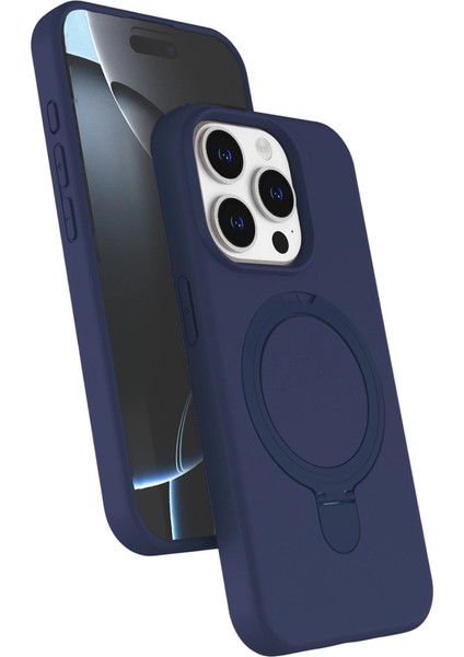 Apple Iphone 14 Pro Max Regal Magsafe Standlı Kapak - Lacivert