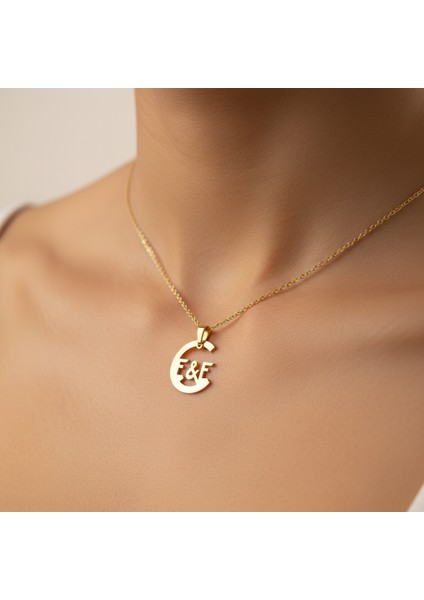 8 Ayar Altın Kolye Ucu E&e GM11145 0.5 gr