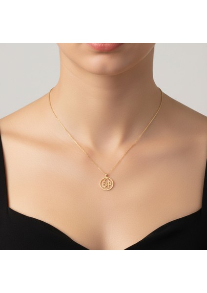 8 Ayar Altın Kolye Ucu E&p GM11262 0.5 gr