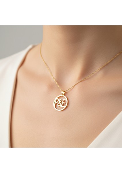 8 Ayar Altın Kolye Ucu E&p GM11275 0.5 gr