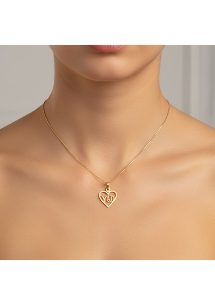 8 Ayar Altın Kolye Ucu D&y GM11127 0.5 gr