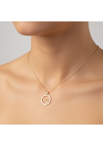 8 Ayar Altın Kolye Ucu E&q GM11277 0.5 gr