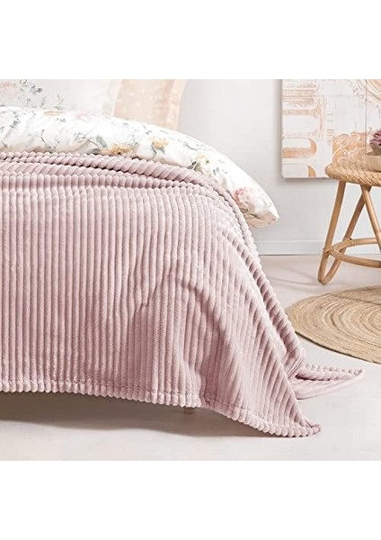 Bedding Holly Battaniye Çift Kişilik - Pudra fiyatları