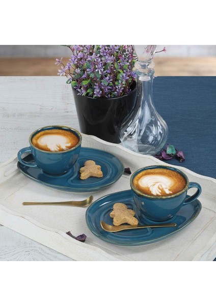 Safir Damla Kahve Sunum Seti 4 Parça 2 Kişilik