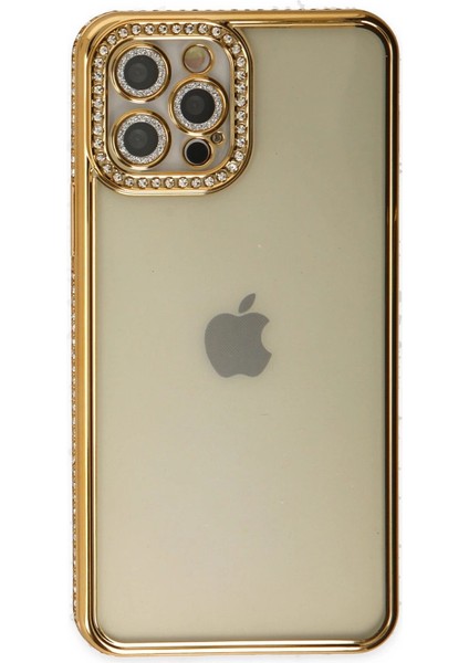 Iphone 12 Pro Kılıf Joke Taşlı Silikon - Gold fiyatları