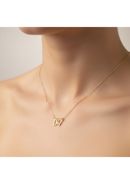 8 Ayar Altın Kolye Ucu D&v GM11091 0.5 gr