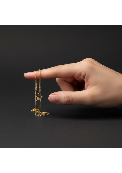 8 Ayar Altın Kolye Ucu D&v GM11091 0.5 gr fiyatları