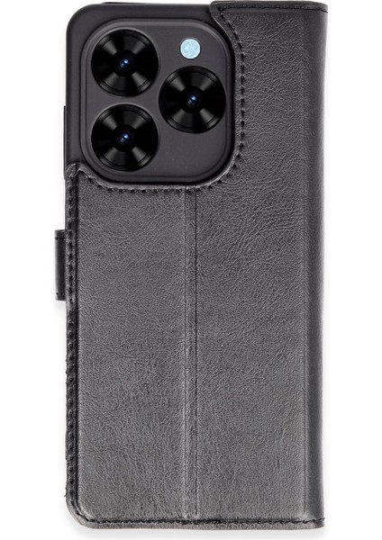 Tecno Spark Go 2024 Kılıf Trend S Plus Kapaklı Kılıf - Siyah