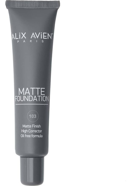 Alıx Avıen Uzun Süre Kalıcı Doğal Mat Bitişli E Vitamini Içeren Mat Fondöten - Matte Foundation 406 Light Peach
