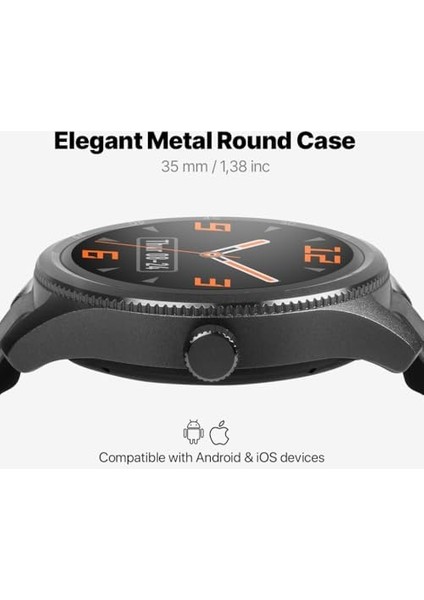 35MM Tft Ekranlı Yuvarlak Metal Kasa Akıllı Saat fiyatları