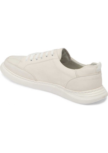 Beyaz Hakiki Deri Erkek Sneaker - E24I1AY56813-A26 indirimleri