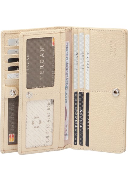 Krem Hakiki Deri Kadın Cüzdan - S1CB00005685-N30 indirimleri