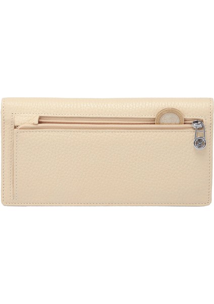 Krem Hakiki Deri Kadın Cüzdan - S1CB00005685-N30