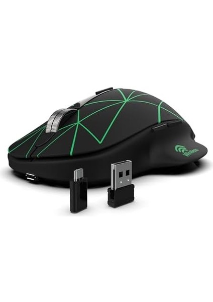 Inca IWM-551T Kablosuz,şarj Edilebilir, 4 Farklı Değişebilen LED Işıklı, Sessiz Tuş, Tyep-C ve USB Çift ALICI,1600 Dpi,7 Tuş, LED Aç/kapa Tuşu, 15M Çekim Mesafesi modelleri