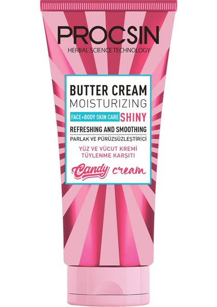 Procsın Butter Cream, Yoğun Nemlendirici & Besleyici Vücut Kremi, Cilt Bariyeri Güçlendirici, Kuruluk Karşıtı & Onarıcı Bakım, 175 ml modelleri