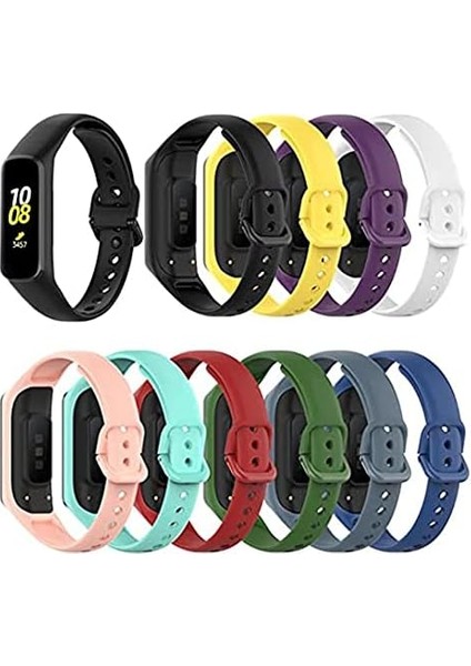 Galaxy Fit2 Ile Uyumlu Bileklik Kayışı Bileğe Göre Ayarlanabilen Esnek ve Kırılmayan Silikon Yapı Silikon Tpu Kordon Cordfit Galaxy Fit2 Termoplastik Siyah modelleri