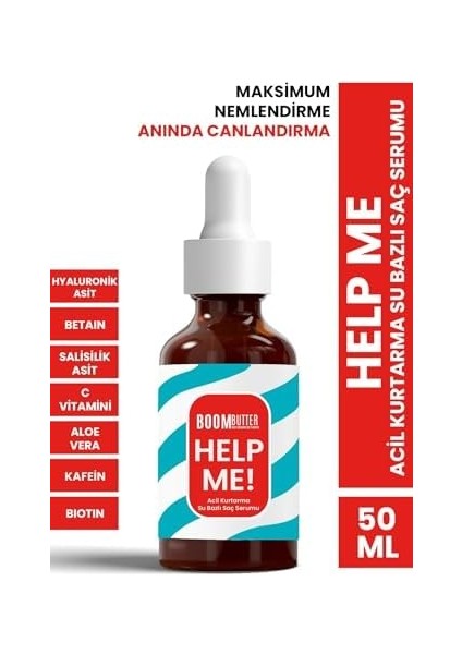 Boom Butter Help Me Acil Kurtarma Su Bazlı Saç Serumu modelleri