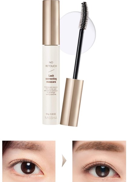 Mıssha Keratin ve Kolajen Içeren Besleyici Şeffaf Maskara No Retouch Lash Correcting Mascara modelleri